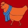 Junior's Design By Humans The Hipster Chicken By TabithaDesigns T-Shirt - 2 of 3