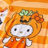 Girls' 4pc Hello Kitty Halloween Pajama Set - Orange - 3 of 4