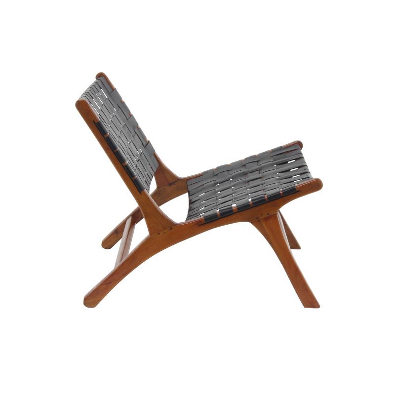 Set of 2 Contemporary Mahogany Accent Chair - Olivia & May, 5 of 19