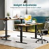 Kumasinova Electric Standing Desk with Adjustable Height,Stand Up Computer Desk with Splice Board,Ergonomic Home Office Work Table with 2 Hooks - 4 of 4