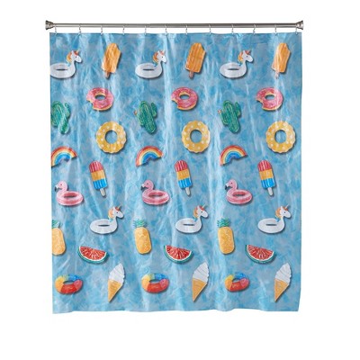Floating About Shower Curtain Multi - Colored - Saturday Knight Ltd.