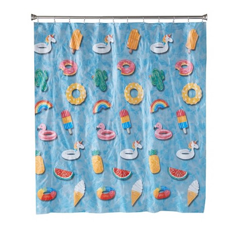 Floating About Shower Curtain Multi, Colorful Shower Curtains Target