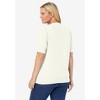 Woman Within Plus Size Perfect Elbow-Length Sleeve Cardigan - 3 of 4