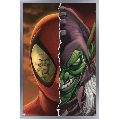Trends International Marvel Comics - Green Goblin - Spider-man: House Of M  #4 Framed Wall Poster Prints Silver Framed Version 