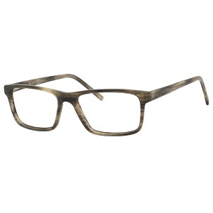 Esquire Designer Mens Rectangular Frame Eyeglasses EQ1527 in Moss/Brown-53mm - 1 of 3