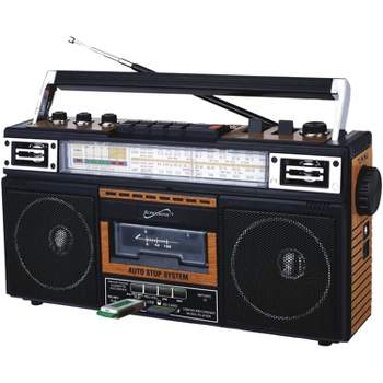 Supersonic® Retro 4-Band Radio and Cassette Player with Bluetooth® _