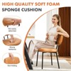 DOMETOUR Upholstered Dining Chairs Set of 2 Modern Dining Room Chairs with Metal Legs for Kitchen - 3 of 4