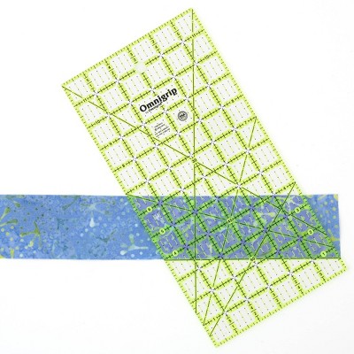 Omnigrip 6" x 12" Non-Slip Quilting Ruler with Grid Markings