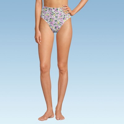 Lands' End Women's Tugless High Waisted Bikini Bottoms