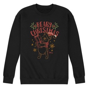 Men's - Winnie the Pooh - Pooh Wishes A Beary Christmas Graphic Fleece Sweatshirt - 1 of 4
