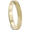 Pompeii3 14K Yellow Gold Hand Carved Wedding Band - 2 of 3