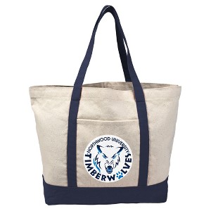 Northwood University Canvas Tote Bag With External Pocket, Reusable Shoulder Bag for Shopping, School, Beach - 1 of 4
