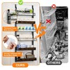 MOEPISY Over the Door Pantry Organizer, 6 Tier Wall Mounted Hanging Spice Rack with Adjustable Basket - 3 of 4