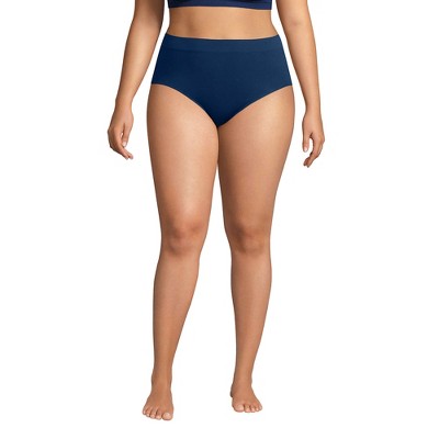 Lands' End Women's Seamless High Rise Brief Underwear - 3 Pack - 3X - Deep  Sea Navy 3Pk