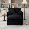 ORRD 57" Oversized Recliner Chair with Ottoman, Chenille Lounge Chair for Living Room, Beige - 2 of 4