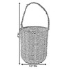 Vintiquewise Decorative Woven Natural Seagrass Storage Basket with Built in Woven Handles - 4 of 4