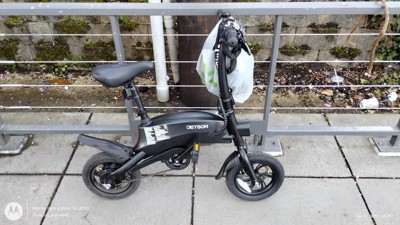 Jetson Axle 12 Foldable Step Over Electric Bike - Black