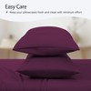 LuxClub 2 PC Performance Microfiber Solid Pillowcase Set - 2 of 4