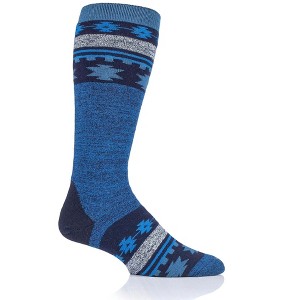 Heat Holders® Men's Franz Freerider ULTRA LITE™ Snowsports Long Socks | Thermal Yarn | Lightweight Winter Socks Tight Fit Shoes | Warm + Soft, Hiking, Cabin, Cozy at Home Socks | 3X Warmer Than Cotton - 1 of 2