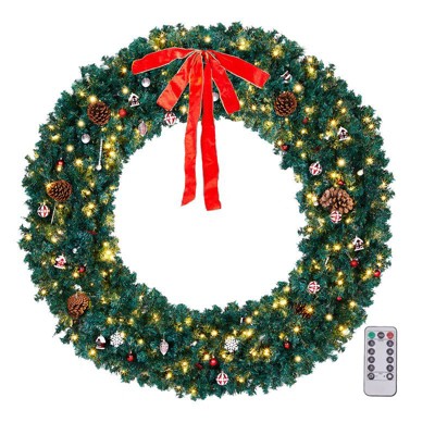 Karl Home PVC Christmas Wreath with Bow
