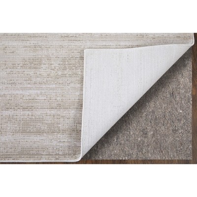 Ivory and Beige Flat Woven Rectangular Area Rug