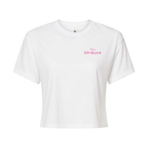 Women's - Lilo and Stitch - Stitch Heart Cropped Graphic T-Shirt - 1 of 4
