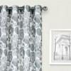 Kate Aurora Key West Summery Floral 2 Pack Grommet Top Sheer Curtain Panels - 2 of 4
