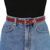 INSPIRE CHIC Women's Skinny Faux Leather Hollow-out Thin Waist Belts 0.7 inches Width - 4 of 4