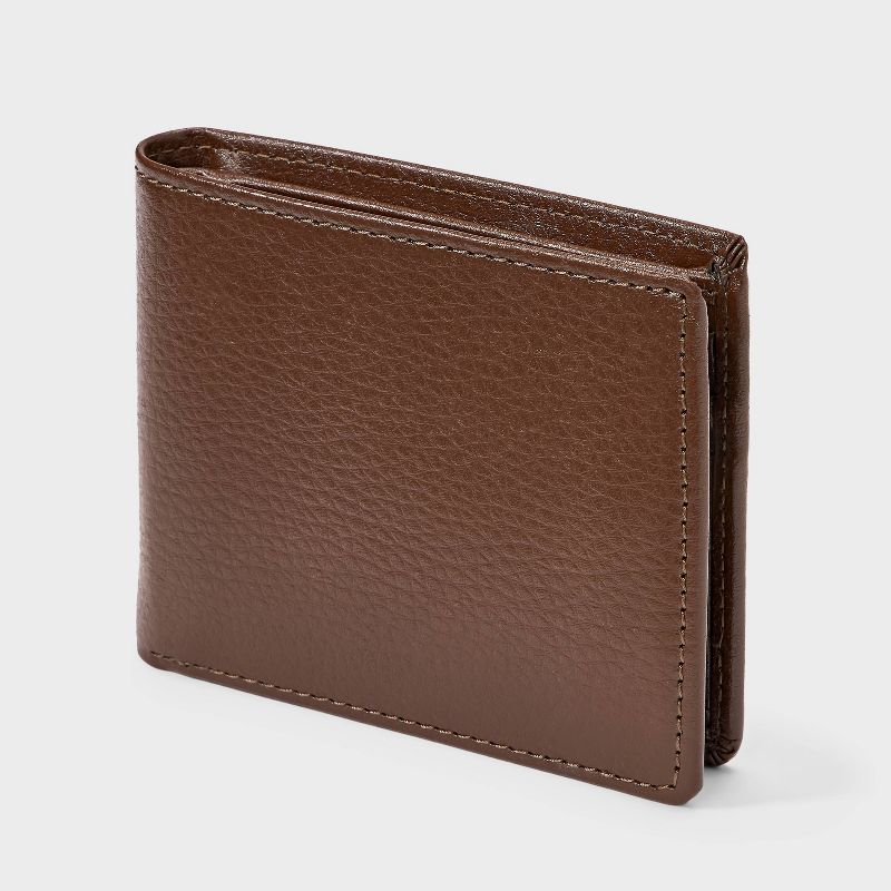 Men's Pebbled Bifold Wallets - Goodfellow & Co™ Tan