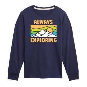 Boys' - Instant Message - Always Exploring Long Sleeve Graphic T-Shirt - 1 of 4