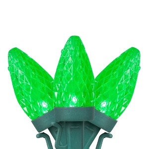 Northlight LED C7 Faceted Christmas Lights - Green - 20.25' Green Wire - 50ct - 1 of 4