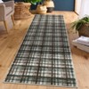 Plaid Washable Rug Area Rug for Bedroom Modern Living Room Rug Non Slip Tartan Large Area Rug Non Shedding Throw Rugs - 3 of 4