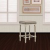 16" Tasnim Counter Height Barstool: Linen Upholstery, Nailhead Trim - Acme Furniture - 4 of 4