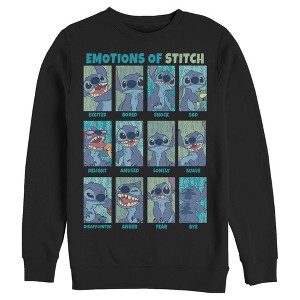 Men's Lilo & Stitch Emotions of 626 Sweatshirt - 1 of 4