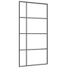 VidaXL Sliding Door Frosted ESG Glass and Aluminum 40.4"x80.7" Black - 2 of 4