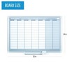 MasterVision Magnetic Steel Dry-Erase Weekly Planner 24 Inches x 36 Inches Aluminum Frame - image 2 of 4