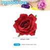 Unique Bargains Fabric Rose Boho Hair Clips Fabric Flower Brooch Pins for Wedding Party Dance 1 Pc - 2 of 4