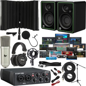 PreSonus AudioBox USB 96 Recording Bundle - Pro Audio Interface Kit with Studio Monitors, Mic & More - 1 of 4