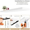 Sorbus 2 Pack 47 x 9.25 Inch Wall Mounted Floating Shelves - Stylish and Functional Storage - 4 of 4