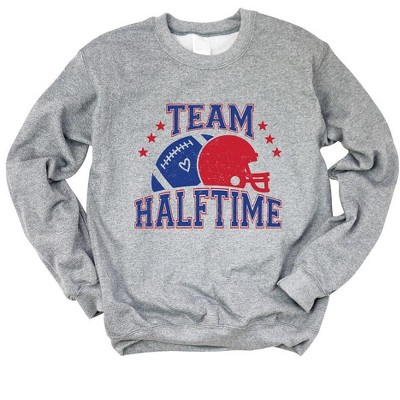 Simply Sage Market Women's Graphic Sweatshirt Team Halftime Distressed - Blue