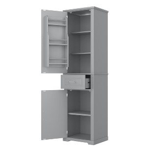 Rbied 20.00 in. W x 15.80 in. D x 72.10 in. H Bathroom Storage Cabine Linen Cabinet with Adjustable Shelf - 1 of 4