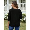 Women's Casual Knitted Cardigan, Open-Front 3/4 Sleeve Lightweight Sweater Jacket for Daily Layering - 2 of 4