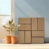 Gulches 20pcs Wood Deck Tiles , Composite Decking Resist Rust, Water, Weather, Indoor&Outdoor, DIY Interlocking Decking Tiles, Floor Tile,Durable - 2 of 4