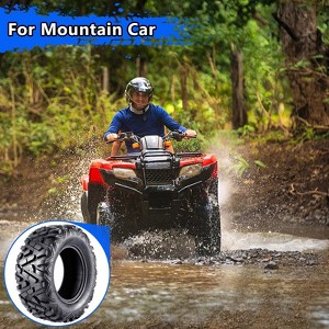 25x8-12 ATV/UTV Tires (Set of 2) - 6PR All-Terrain Tubeless Tires for Trail, Mud & Sand - 1 of 4