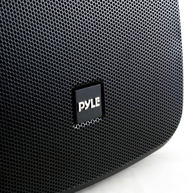 Pyle 5.25 Inch 600W Indoor Outdoor Waterproof Bluetooth Black Speaker (8 Pack), 2 of 7