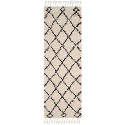 Moroccan Fringe Shag MFG241 Power Loomed Area Rug  - Safavieh