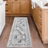 Living Room Rug Washable Rug Traditional Indoor Aesthetic Carpet Vintage Floral Distressed Floor Cover Low Pile - 2 of 4