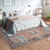 Large Area Rug 8x10 Stain Resistant Washable Vintage Rug Non Slip Non-Shedding Oriental Medallion Throw Rug Low Pile Ultra Soft Traditional Rug - 2 of 4