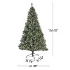 GDFStudio Hannah 9 Foot Cashmere Pine and Mixed Needles Unlit Hinged Artificial Christmas Tree with Snow and Glitter Branches and Frosted Pinecones - 3 of 4