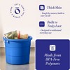 HOMZ Rope-Handle 18-Gallon Open Storage Tubs, Plastic Buckets, Blue, 6 Pack - 3 of 4